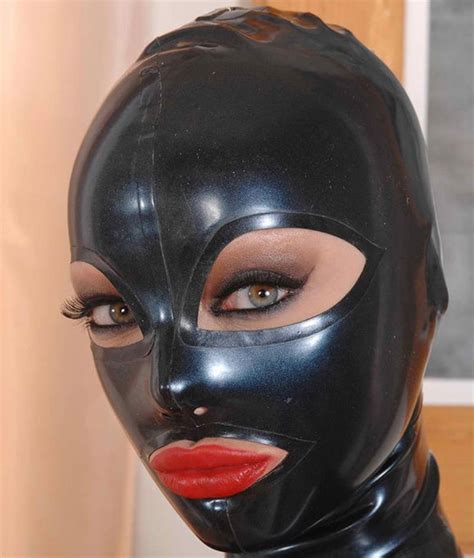 black latex sex mask