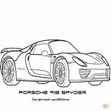 Porsche 918 Spyder Ausmalbilder Gt3 Colouring Getdrawingscom sketch template