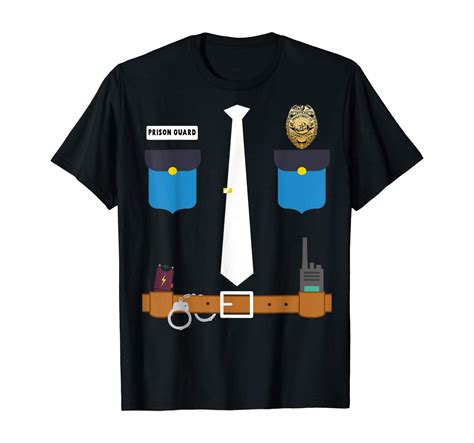 prison guard correctional officer halloween costume ts