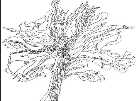 tree coloring page adult coloring  thebohemianballerina  etsy