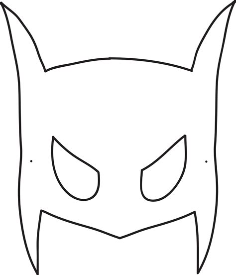 batman mask template clipartsco