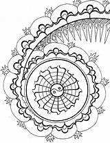 Mandalas Mandala Coloriage Kymalice Zentangle Riscos Coloriages Mandales Spiral Ecrire Patterns sketch template