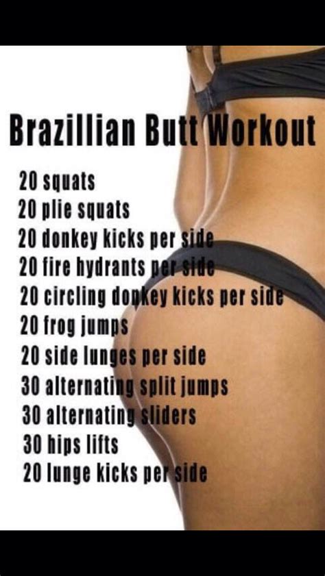 brazillian butt workout health and fitness daily motivation