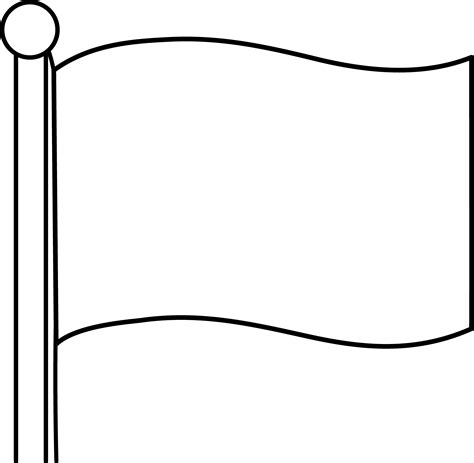 simple blank flag design  clip art