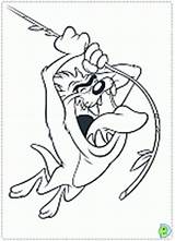 Coloring Taz Pages Dinokids Devil Tasmanian sketch template