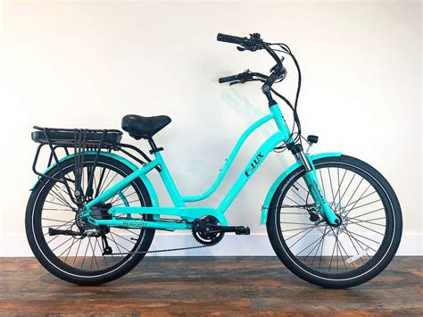 elux electric newport step thu sport limited edition cruiser  bike bicycle
