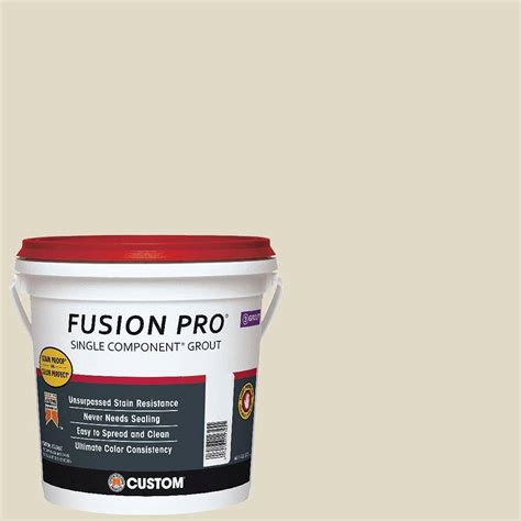 custom building products fusion pro  alabaster  gal single component grout fp