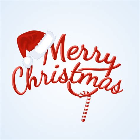 red merry christmas logo creative vector  vector  adobe illustrator ai ai vector