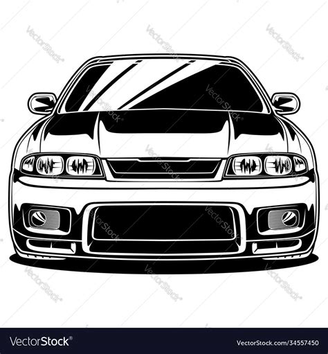 front view car royalty  vector image vectorstock