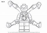 Lego Spider Iron Coloring Draw Pages Drawing Step Man Spiderman Easy Sketch Color Drawingtutorials101 Tutorials Template Print sketch template