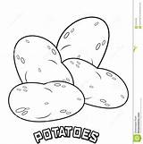 Potato Coloring Potatoes Mashed Printable Template Sketch Getcolorings Illustration sketch template