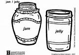 Jam Coloring Jelly Pages Printable Large sketch template