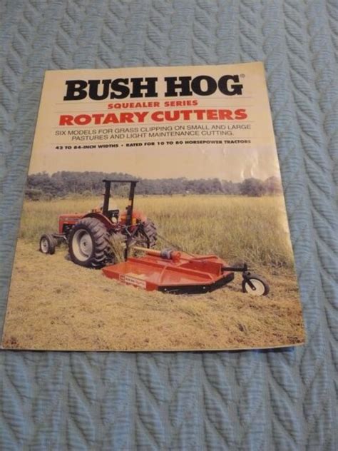 bush hog sq sq sq  sq series rotary cutter specs sq sq brochure ebay