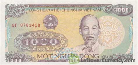 vietnamese dong banknote type  exchange   cash