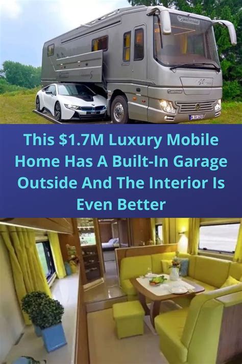 luxury mobile home   built  garage    interior