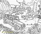 Jurassic Coloring Park Lego Pages Rex Dinosaur Indominus Printable Car Color Jeep Kids Getcolorings Board Jungle Colori Dinosaurs Volcano Drawing sketch template