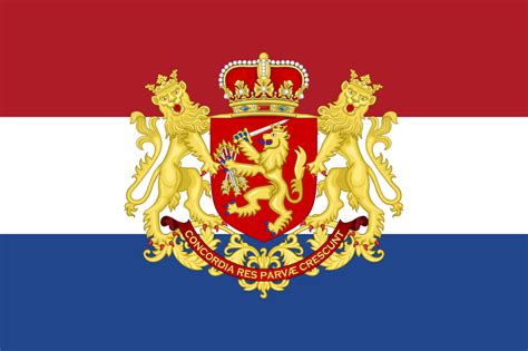 an alternative dutch flag combining the classic red white blue with the