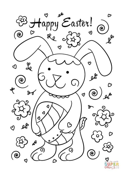 happy easter  printable easter bunny coloring pages ipanemabeerbar