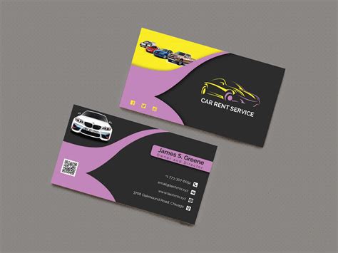 car business card template