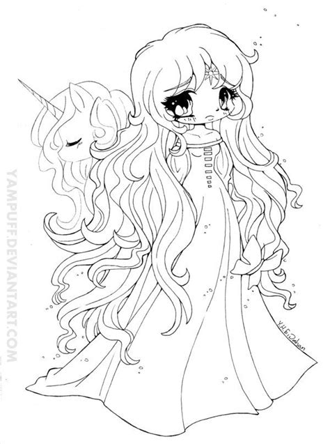 pin  tammy frazier  coloring chibi coloring pages unicorn