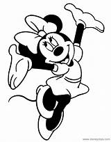 Minnie Mouse Coloring Pages Competitive Color Disneyclips Misc Cheering Template Neo sketch template