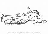 Snowmobile Draw Simple Coloring Sketch Step Drawing Drawings Pages Template Arctic Cat Tutorials Learn Other Paintingvalley Drawingtutorials101 sketch template