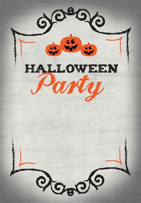 halloween party invitation templates addictionary