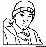 Eminem Raperos Colorare Mathers Disegni Rapper Colorearimagenes Thecolor sketch template