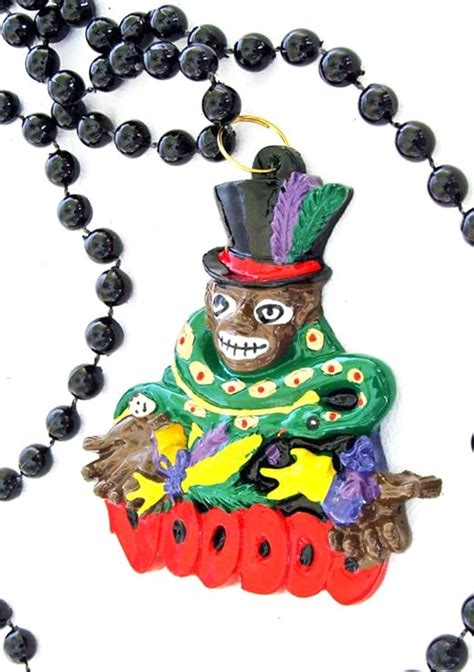 Voodoo Doctor Mardi Gras Bead Necklace Doll Money New
