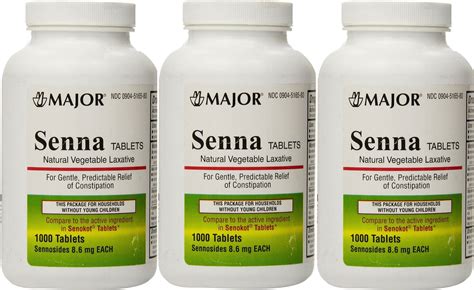 Senna 8 6 Mg Generic For Senokot Natural Vegetable Laxative 1000