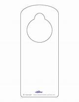 Hanger Doorknob sketch template