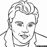 Leonardo Coloring Dicaprio Clipart Actor Pages Famous Thecolor Hdclipartall Actors Clip sketch template