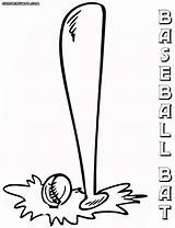 Bat Baseball Coloring Pages sketch template
