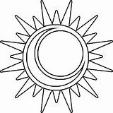 Moon Sun Celestial Drawing Clipartmag Coloring Pages Kids Printable sketch template