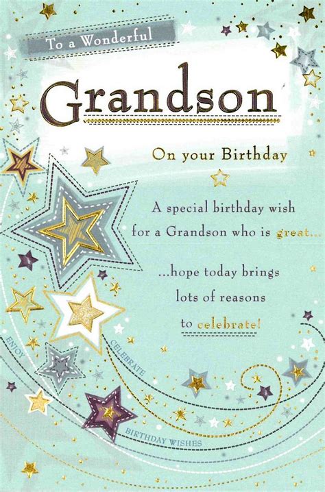 birthday card grandson quotes quotesgram  printable birthday