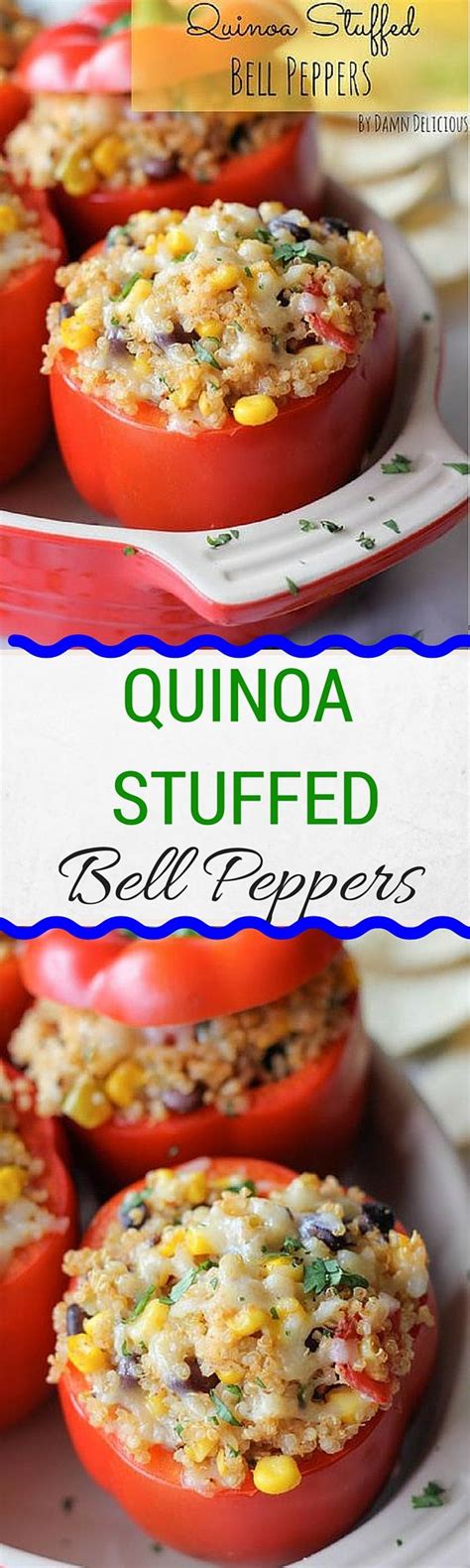 quinoa stuffed peppers recipe gluten free and vegetarian wendy polisi
