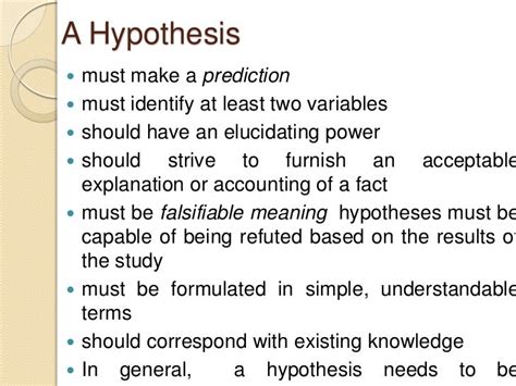 falsifiable hypothesis
