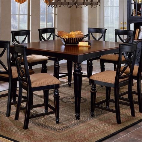 hillsdale northern heights counter height dining table  black