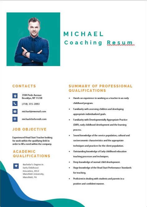 coaching resume template room surfcom