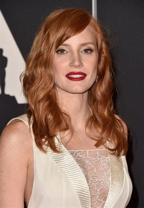 jessica chastain  ampas  governors awards  hollywood hawtcelebs