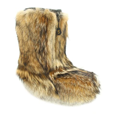 coyote fur winter boots  women natural classic model fg