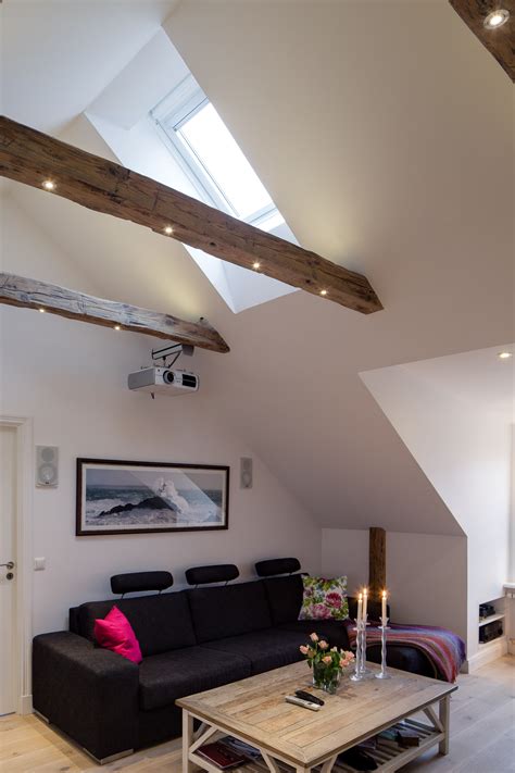 elegant small  bedroom modern attic apartment