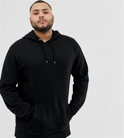 asos design  long  hoodie  black black  fashionisto
