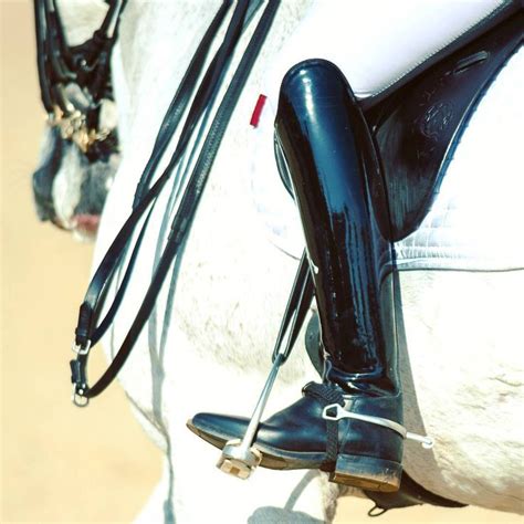 Dressage Boots Zwart Paardensport Mode Paardensport