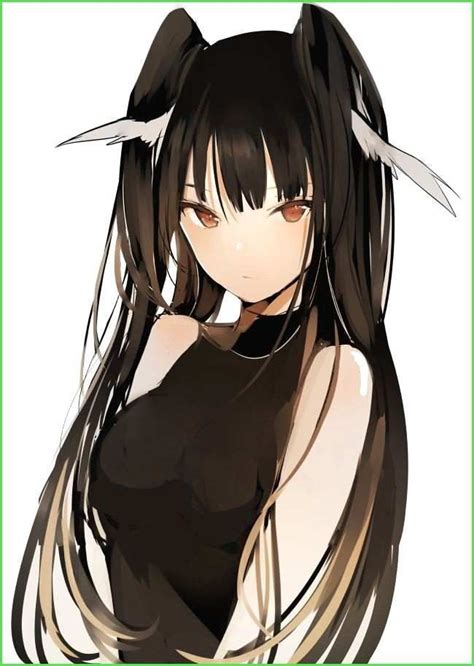 hot anime girl with black hair beautiful party wear hairstyle for