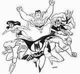 Justice League sketch template