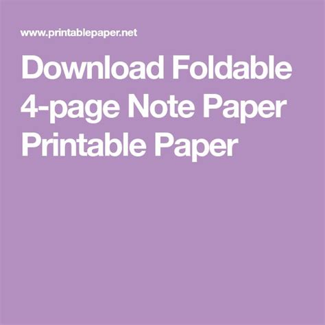 foldable  page note paper printable paper printable paper