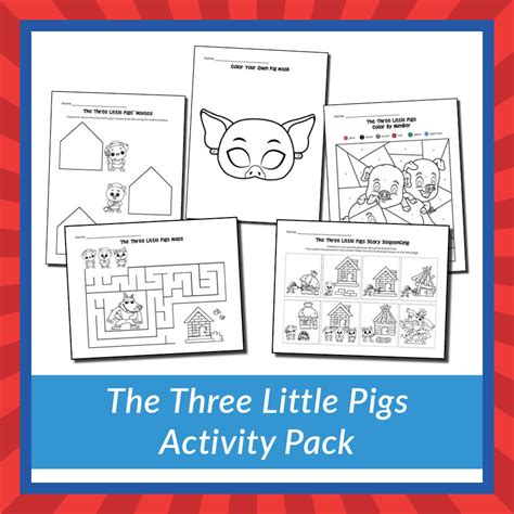 pigs activity pack gift  curiosity