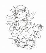 Coloring Pages Fairy Stamps sketch template