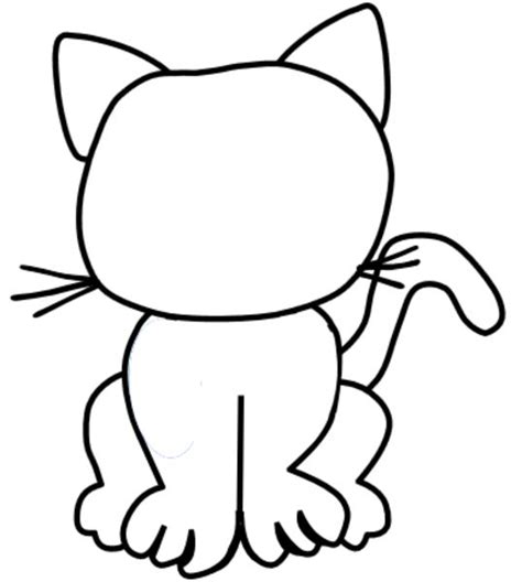 images  coloring pages  pinterest cat outline